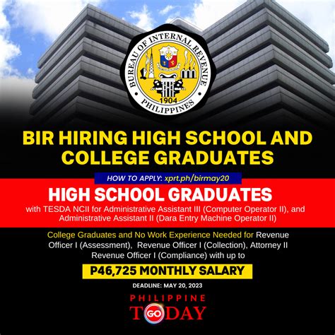 bir recruitment|Join the Mission to Promote Tax Compliance with .